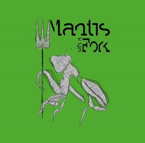 Logotipo Mantis with a fork